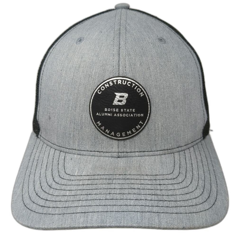 Richardson Gray Black One Size Trucker Hat Boise State Alumni Construction Mgmt